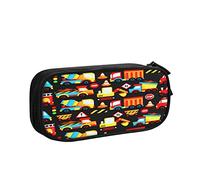 Estuche para lápices de construcción, transporte automático, gran capacidad, gran capacidad, soporte para bolígrafos, suministros escolares, papelería, organizador de almacenamiento para oficina, estudiantes, niñas y niños