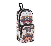 Estuche para lápices de corsarios de animales, bolsa de gran capacidad con compartimento para estudiantes, bolsa de escuela, organizador de papelería, estuche para rotuladores, para escuela, oficina,