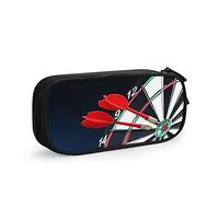 Estuche para lápices de dardos geniales, gran capacidad, gran capacidad, soporte para bolígrafos, suministros escolares, papelería, organizador de almacenamiento, regalo para escuela secundaria, oficina, estudiante, niña, niño, negro1