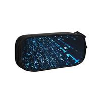 Estuche para lápices de datos con código binario volador, gran capacidad, soporte para bolígrafos, suministros escolares, papelería, organizador de almacenamiento para oficina, estudiantes, niñas y niños