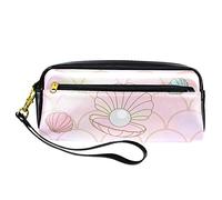 Estuche para lápices de escamas de sirena, bolsa de piel sintética con cremallera para niños y niñas, suministros escolares y de oficina