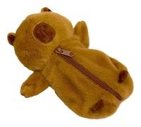 Estuche Para Lápices De Felpa De Capibara, Bolsa De Cosméticos Con Cremallera De Capibara, Bolsa De Almacenamiento De Papelería De Dibujos Animados De Felpa, Bolsa De Papelería De Animales Para