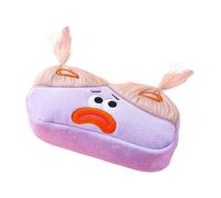 Estuche para Lápices de Felpa, Estuche para Lápices para la Escuela | para lápices de dibujos animados de muñeca de pelo largo creativo de gran capacidad,Colorido creativo pelo largo muñeca pl