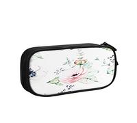 Estuche para lápices de flores de agua, para boda, gran capacidad, soporte para bolígrafos, suministros escolares, organizador de almacenamiento para oficina, estudiantes, niñas y niños