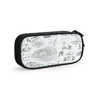 Estuche para lápices de fórmula matemáticas, ciencias físicas, gran capacidad, soporte para bolígrafos, suministros escolares, organizador de almacenamiento de papelería para oficina, estudiantes, niñas y niños