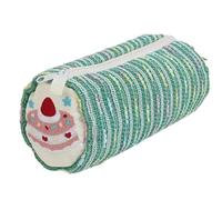 Estuche para lápices de fresa, bonito estuche para lápices, espacioso organizador de papelería escolar, bolsa con cremallera, soporte de maquillaje de gran capacidad, estuche compacto para niños y