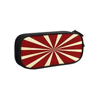 Estuche para lápices de gran capacidad, bolsa de lápices de circo rojo estrella de Navidad, bolsa de lápices de oficina, organizador de papelería, color, 5.0cm*10.5cm*20.5cm, Estuche para lápices