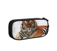 Estuche para lápices de gran capacidad, bolsa de lápices de tigres salvajes, bolsa de oficina para bolígrafos, organizador de papelería para niñas y niños, color, 5.0cm*10.5cm*20.5cm, Estuche para