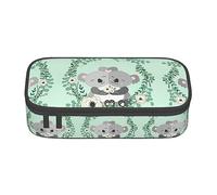 Estuche para lápices de gran capacidad, bolsa de tela Oxford duradera para suministros escolares y de oficina, impresión de faro, Coala, Talla única, Bolsa para monedas