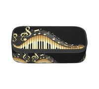 Estuche para lápices de gran capacidad, bolsa de tela Oxford duradera para suministros escolares y de oficina, pintura al óleo con estampado de pato, música, Talla única, Bolsa para monedas