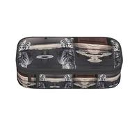 Estuche para lápices de gran capacidad, bolsa de tela Oxford duradera para suministros escolares y de oficina, imágenes de gato con estampado de tigre grande, Imágenes de gato Big Tiger, Talla única,