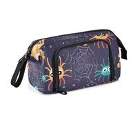 Estuche para lápices de gran capacidad, bonito estuche para bolígrafos, bolsa de papelería, escuela, universidad, oficina, organizador para adolescentes, adultos y estudiantes, Monstruos lindos, Talla