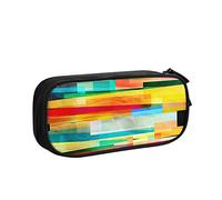 Estuche para lápices de gran capacidad, colorido abstracto, 2 bolsas para lápices de oficina, organizador de papelería para niñas, niños y adultos, 3 años