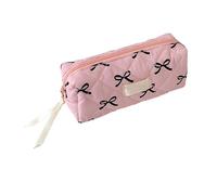 Estuche para lápices de gran capacidad con compartimentos grandes extensibles, bolsas de aseo coloridas para el hogar, escuela, estudio, hotel, viajes, Black, Refer to description, Unisex