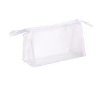 Estuche para lápices de gran capacidad, con cremallera, de malla transparente, portátil, para estudiantes, escuela