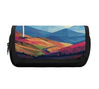 Estuche para lápices de gran capacidad con diseño de molino de viento para hombres, organizador de herramientas de oficina, Estilo, One size