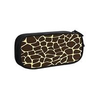 Estuche para lápices de gran capacidad, con estampado de animales, con lunares de jirafa, organizador de bolígrafos, bolsa de papelería para niñas, niños y adultos