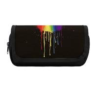 Estuche para lápices de gran capacidad con texto en inglés "Love Is Love", estuche para lápices estéticos, organizador de herramientas de oficina, Estilo:, Talla única