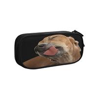 Estuche para lápices de gran capacidad, divertido galgo perro, bolsa para lápices de oficina, organizador de papelería para niñas y niños, color, 5.0cm*10.5cm*20.5cm, Estuche para lápices