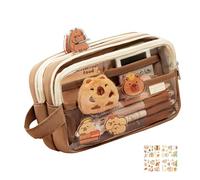 Estuche Para Lápices De Gran Capacidad, Estuche Aesthetic Lapicera De Capibara, Capibaras Estucheras Lapiceras Aesthetic, Organizador Para Brochas De Maquillaje, Estuche Para Lapices Papeleria Bonita