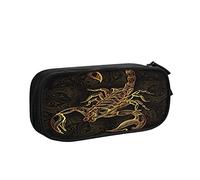 Estuche para lápices de gran capacidad, estuche para lápices de Escorpión Escorpión, bolsa para lápices ornamentada para oficina, organizador de bolígrafos, bolsa de papelería para niñas, niños y adultos, 4 años