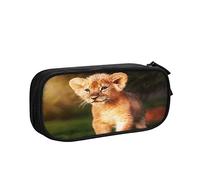 Estuche para lápices de gran capacidad, estuche para lápices de león, organizador de bolígrafos de oficina, bolsa de papelería para niñas, niños y adultos