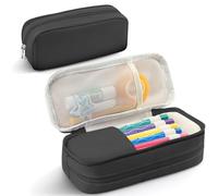 Estuche para lápices de gran capacidad, organizador de escritorio, organizador de artículos de papelería para suministros escolares, oficina, viajes, oficina, universidad