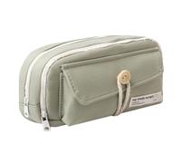 Estuche para lápices de gran capacidad para la escuela, adolescentes, niñas, niños (L-verde)