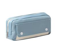 Estuche para lápices de gran capacidad para la escuela, adolescentes, niñas, niños (S-azul)