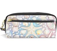 Estuche para lápices de gran capacidad para niñas y niños, bolsa de maquillaje de cuero con compartimento con cremallera, organizador escolar y bolsa de papelería