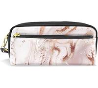 Estuche para lápices de gran capacidad para niñas y niños, estampado de guepardo de leopardo, 4 bolsas de maquillaje de cuero con compartimento con cremallera, organizador escolar, bolsa de papelería