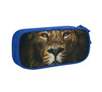 Estuche para lápices de león del bosque para niñas y niños, bolsa grande para lápices, organizador de papelería escolar, bolsa de cosméticos para mujeres, color, 5.0cm*10.5cm*20.5cm, Estuche para