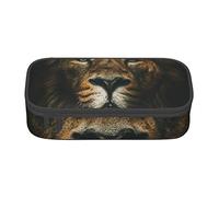 Estuche para lápices de león del bosque para niñas y niños, ligero y duradero, organizador de papelería escolar