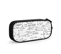Estuche para lápices de matemáticas y geometría, fórmulas científicas, gran capacidad, soporte para bolígrafos, suministros escolares, organizador de almacenamiento de papelería, regalo para escuela secundaria, oficina, estudiante, niña y niño