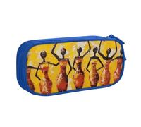 Estuche para lápices de mujer afroamericana para niños y niñas, bolsa grande tradicional para bolígrafos, organizador de papelería, bolsa de lápices para escuela, oficina, bolsa de maquillaje con