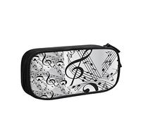 Estuche para lápices de música musical, gran capacidad, soporte para bolígrafos, suministros escolares, papelería, organizador de almacenamiento para oficina, estudiantes, niñas y niños