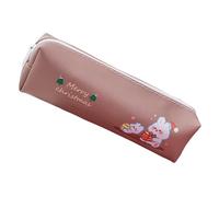 Estuche para lápices de Navidad, bolsa de lápices de Navidad, bolsa de lápices de dibujos animados con cremallera, gran capacidad, bolsa de Navidad, bolsa de papelería duradera, Conejo de Navidad, see