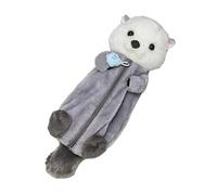 Estuche Para Lápices De Nutria - Estuche Para Lápices De Felpa De Animales De 12x27 Cm, Porta Bolígrafos De Peluche 3D | Organizador De Papelería De Animales Con Cremallera Para Oficina, Colegio