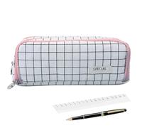 Estuche para lápices: de Papel de Carta Simple | de Maquillaje con Gran Capacidad | El Organizador Suave sostiene bolígrafos, Tijeras, Reglas, Gomas de borrar, revistas y Suministros