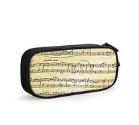 Estuche para lápices de partituras y notas musicales, gran capacidad, soporte para bolígrafos, suministros escolares, organizador de almacenamiento de papelería para oficina, estudiantes, niñas y niños