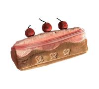 Estuche para lápices de pastel de frutas de alta capacidad, organizador de bolígrafos, bolsa de lápices con cremallera, bolsa de maquillaje de viaje para estudiantes, mujeres, suministros escolares, d