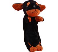 Estuche para lápices de peluche con forma de perro, bolsa para lápices, estuche suave con forma de animalito, papelería, caja de almacenamie