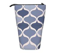 Estuche para lápices de pie con diseño étnico de Marruecos, estuche telescópico para lápices, bolsa de cosméticos y organizador de papelería para escuela, oficina, viajes