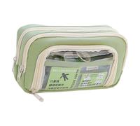 Estuche para lápices de varias capas de alta capacidad, organizador de marcadores, bolsas de suministros de arte, bolsa de cosméticos de viaje, estuche de almacenamiento profesional de suministros de