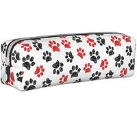 Estuche para lápices Doodle Dog Paws para niños y niñas, portátil, con cremallera, bolsa de almacenamiento duradera para oficina