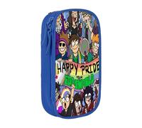 Estuche para lápices Edds-world con cremallera, estuche para bolígrafos de gran capacidad, estuche organizador para guardar artículos de papelería, estuche para maquillaje, estuche para oficina, mater