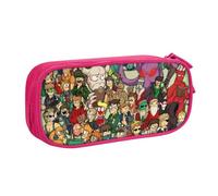 Estuche para lápices Edds-world con cremallera, estuche para bolígrafos de gran capacidad, estuche organizador para guardar artículos de papelería, estuche para maquillaje, estuche para oficina, mater