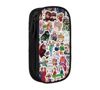 Estuche para lápices Edds-world con cremallera, estuche para bolígrafos de gran capacidad, estuche organizador para guardar artículos de papelería, estuche para maquillaje, estuche para oficina, mater