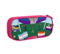 Estuche para lápices Edds-world con cremallera, estuche para bolígrafos de gran capacidad, estuche organizador para guardar artículos de papelería, estuche para maquillaje, estuche para oficina, mater