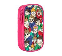 Estuche para lápices Edds-world con cremallera, estuche para bolígrafos de gran capacidad, estuche organizador para guardar artículos de papelería, estuche para maquillaje, estuche para oficina, mater